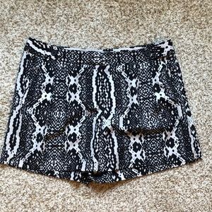 LOFT Black and White Shorts